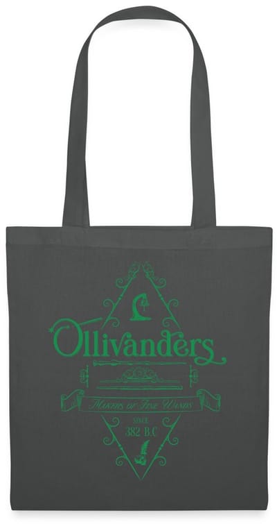 Harry Potter Olivanders Winkel Groen Logo Tas Van Stof Schoudertas