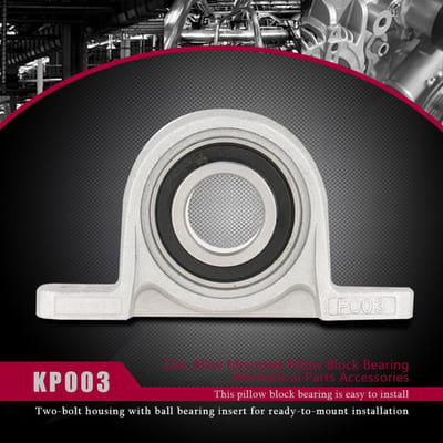 1 stuk 17 mm KP003 zinklegering gemonteerd kussenbloklager mechanische onderdelen accessoires