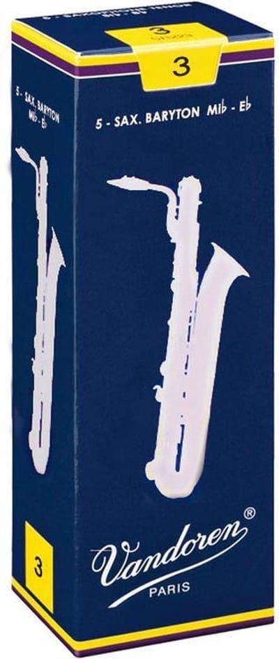 Vandoren Classic Baritonsaxofoon 3 doos met 5 rieten - Riet voor bariton saxofoon