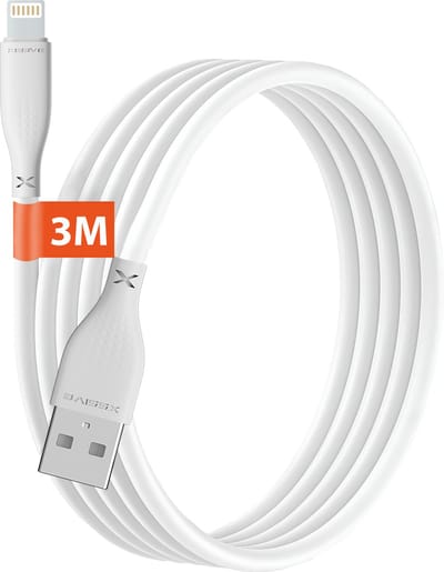 Xssive USB naar Lighting Kabel - Geschikt voor Apple iPhone - Oplaadkabel - 3 Meter