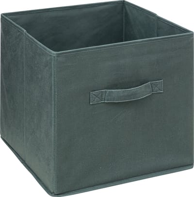 5Five Opbergmand/kastmandje - Olijfgroen - 31 x 31 x 31 cm - 29 liter - Vakkenkast manden - Stof met versterkte bodem - Opvouwbaar