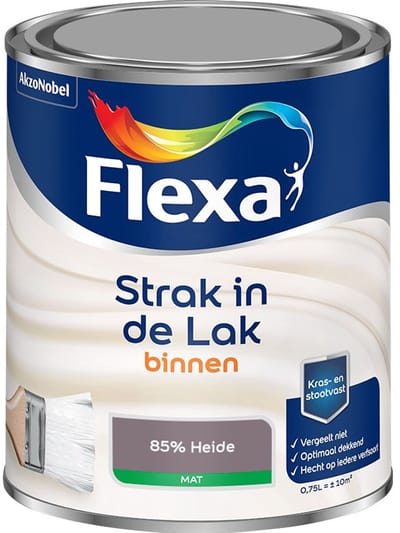Flexa - Strak In De Lak Binnenlak Mat - 85% Heide - Mengverf - 750 Ml