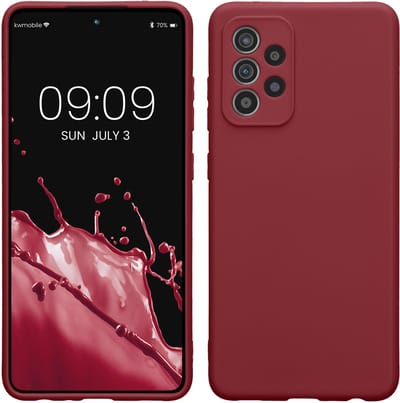 kwmobile telefoonhoesje geschikt voor Samsung Galaxy A52 / A52 5G / A52s 5G - Hoesje voor smartphone - Precisie camera uitsnede - In bordeaux-violet