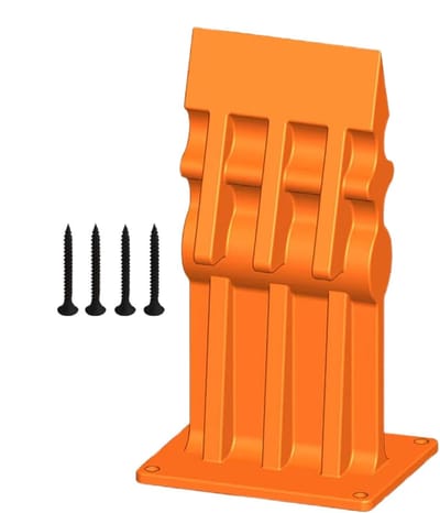 Houtsplijtgereedschap - Houtklover machine - Efficiënt hout splijten - Monoblok gietijzer - 18 x 10 cm - oranje