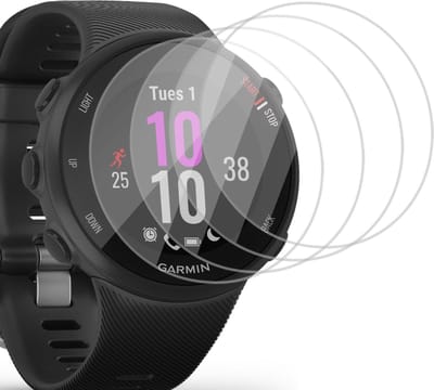 4x Geschikt voor Garmin Forerunner 45 / 45s / 55 / Vivoactive 3 Screenprotector - Folie Screen Protector Geschikt voor Garmin Forerunner 45 / 45s / 55 / Vivoactive 3