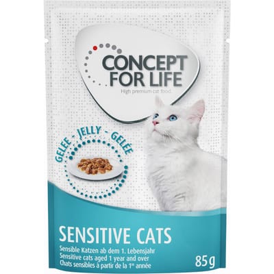 48x85g Sensitive Cats in Gelei Concept for Life Kattenvoer