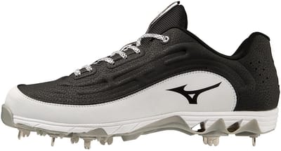 Mizuno - MLB - Ambition 3 - Low - Metal Spikes - Honkbalschoenen - Black/White - US 9.5