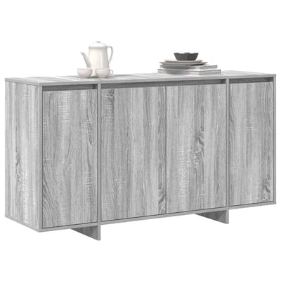 vidaXL - Dressoir - Grijs - Sonoma - 135 - x - 41 - x - 75 - cm - Bewerkt - hout