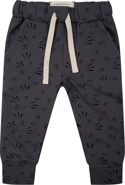 Little Indians Pants Firework Iron - Joggingbroek - Donkergrijs - Unisex - Maat: 6 jaar