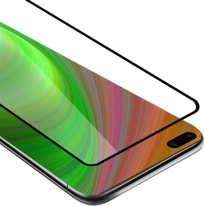 Cadorabo Screenprotector geschikt voor Huawei P40 Volledig scherm pantserfolie Beschermfolie in TRANSPARANT met ZWART - Gehard (Tempered) display beschermglas in 9H hardheid met 3D Touch