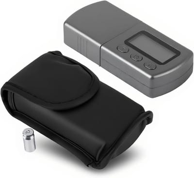 Digitale Naald Drukmeter voor Draaitafel, Precisie Weegschaal 0.01g, Blauw LCD Scherm en 5g Kalibratiewicht voor Audiofielen