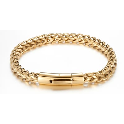 Niche mode armband retro titanium staal veergesp armband heren sieraden cadeau