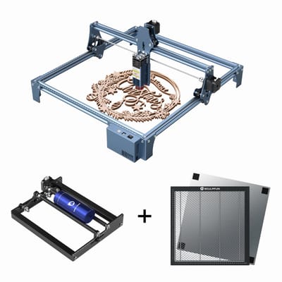 Sculpfun S9 Laser Graveermachine 3 in 1 Set - Met Rotary Roller en Honingraat Laser Bed - Hout Acryl Laser Snijmachine - Laser Cutter - Laser Engraver - Graveerset - Laser Snijmachine