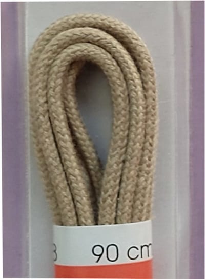 Ronilux Veter - Beige - Dun Rond - Lengte 90 cm - Dikte 2,5 mm - Schoenveter