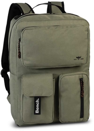 Bench. laptop rugzak rugzak met laptopvak Utility Backpack Olive Green olijfgroen
