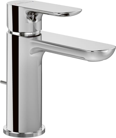 Villeroy & Boch O.novo Eengreeps wastafelkraan met trekstang-afvoergarnituur - chroom
