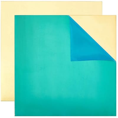 Dailygoods- Messing Plaat 150 x 150 mm - 2 Stuks - 1 mm Dikte - Hoogwaardig H62 Messing - Voor Sieraden - Handwerk en Doe-Het-Zelf - Messing Vellen