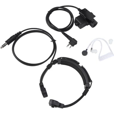 U94 PTT Militaire Adapter + Mobiele 2-pins 7.1mm Headset Systeem Adapter Push to Talk voor Motorola Radio