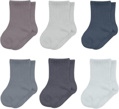Babysokken Katoen - Antislip Sokjes - Comfortabel Lopen - Naadloos Ontwerp - 6 Paar - Multicolor