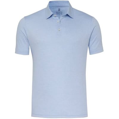 Desoto Polo Essential Uni Color Kent Collar Licht Blauw / male