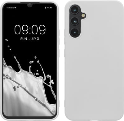 kwmobile telefoonhoesje geschikt voor Samsung Galaxy A34 5G - Hoesje voor smartphone - Back cover in mat wit