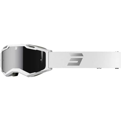 SHOT Iris 2.0 Tech Silver Glossy MX Goggles -