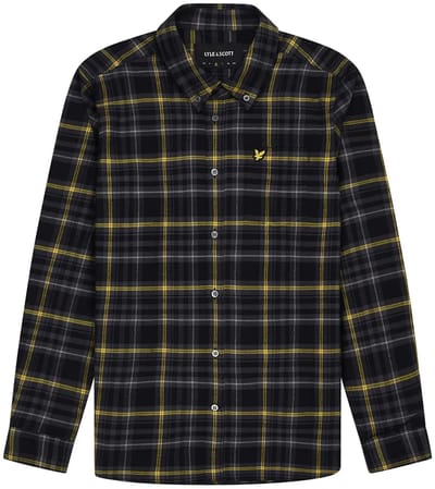 Lyle & Scott Lw2110v Overhemd Met Lange Mouwen Zwart 2XL Man