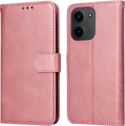 Telestore - roze agenda book case hoesje - telefoonhoesje geschikt voor Xiaomi Redmi 15C 5G / 4G