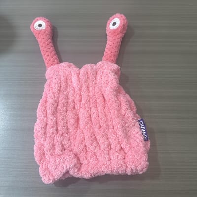 Une Serviette à Cheveux Cartoon à Séchage Rapide pour Femmes, Conçue Pour Absorber l'Humidité des Cheveux Mouillés, Parfaite Pour Sécher les Cheveux Longs et Épais. Un Cadeau Idéal pour Votre Gi marron clair