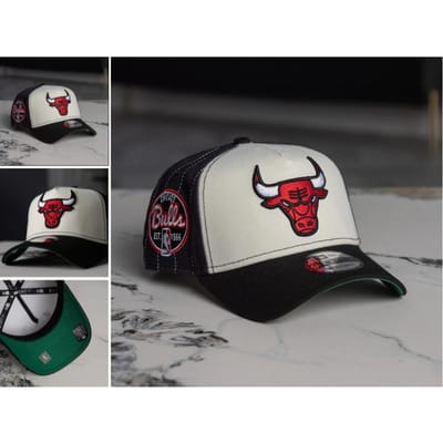 Nieuwjaars Basketbalteam Pet Chicago Bulls Hoofd Geborduurd Pet Buiten Mannen en Vrouwen Sport Baseballpet Adjustable (54cm-62cm) gray