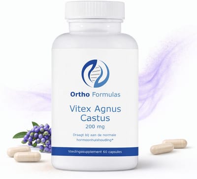 Vitex Agnus Castus (Monnikspeper) – 200 mg – Hormoonbalans Vrouw, Menstruatie & PMS – 60 Vegan Capsules