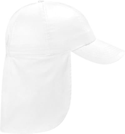 Beechfield Junior Kids Unisex Legionairkapje voor kinderen (Wit)