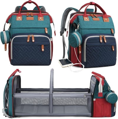 Luiertas Rugzak - Baby tas - Baby verzorgen - Verschoonstation - Waterdicht - Grijs