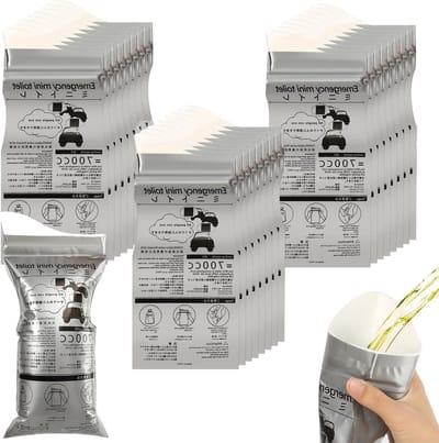 Allecto Plus - Noodtoilet voor auto - 25 stuks urinezakjes - 700 ml - Wegwerp-urinezakje - Draagbare urinezak voor reizen en camping