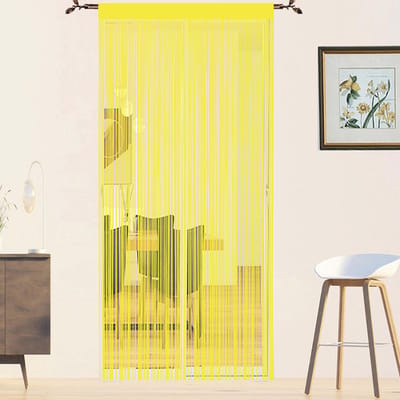 Unyqoos ® Stijlvolle Gele Draadgordijnen voor Deuren met Insectenbescherming en Ruimteverdeling, 90 x 200 cm