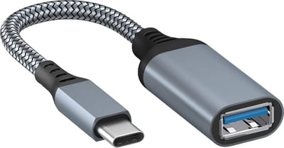 MMOBIEL USB-C naar USB Female OTG Adapter Geschikt voor Smartphone / Laptop / Tablet - Type-C naar USB 3.0 - 5 Gbps Data Overdracht - USB-C naar USB Adapter - Grijs