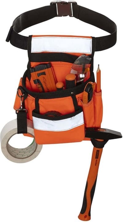 Toolpack Gereedschapsriem met hoge zichtbaarheid Sash oranje en zwart