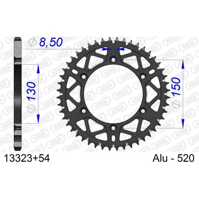 Tandwiel Afam 520 54 dents