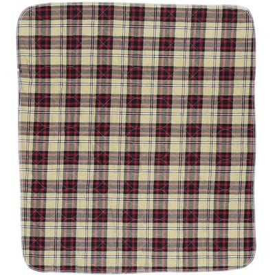 Herbruikbare Volwassen Inlegger Wasbare Oudere Stoffen Luier 3 Lagen Luier Dieprood Ruit 80 * 90cm black