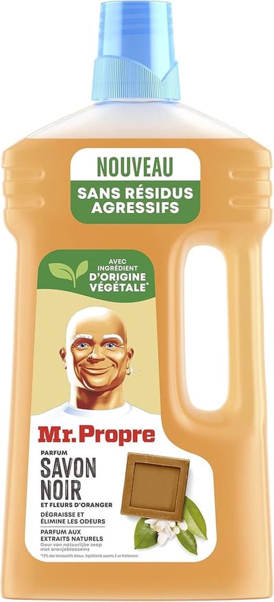 2XMr. Propre Multifunctionele Vloerreiniger Tradition Collection Freshness Zwarte Zeep 1L, Verwijdert Vlekken en Geuren, Op Basis van Natuurlijke Extracten