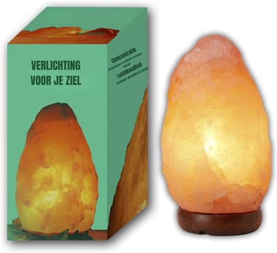 Core® Himalaya Zoutlamp - Zoutlamp - Media- Oranje- ‎21cm x 21cm x 24cm