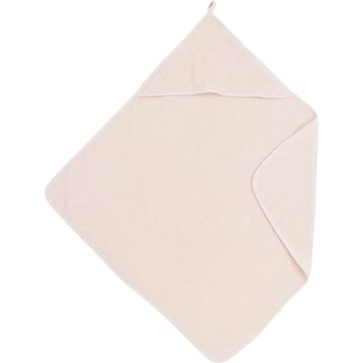 Meyco Baby Uni badcape - badstof - soft pink - 75x75cm