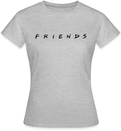 Friends Logo Zwart T-Shirt Dames