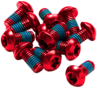 Reverse Components Schijfremmen Schroeven 12 Eenheden Rood M5 x 10 mm