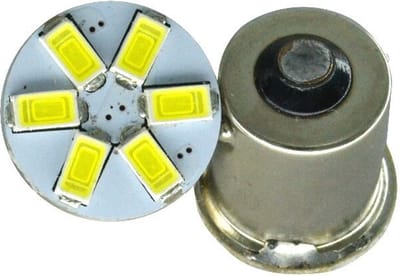 BA15S LED 6-SMD 5630 - 12V LED lamp WIT