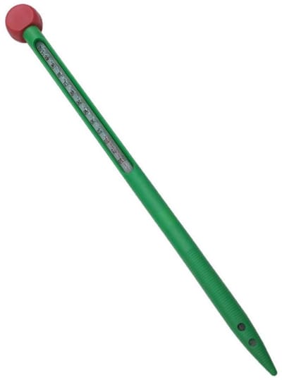 Bodemthermometer - Grondmeter Tuin - Planten Verzorgen - Glazen Staaf - 32 cm - Groen