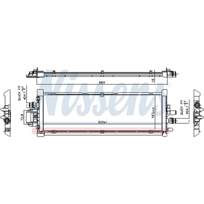 Radiator, motorkoeling NISSENS 606906