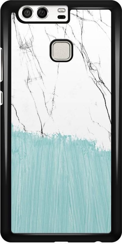 Casimoda® telefoonhoesje - Geschikt voor Huawei P9 - Marbletastic - Zwart TPU hoesje - Backcover - Multi - Marmer