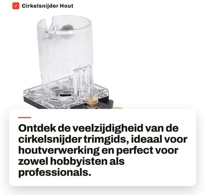 Dailygoods- Cirkelsnijder 8 mm Pin - Houtbewerking Gereedschap - Duurzaam - Houtbewerking Set - Corrosiebestendig - Lange Levensduur