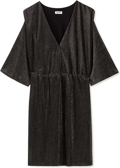 Liu Jo • korte metallic jurk in grijs en zilver • maat L (IT46)